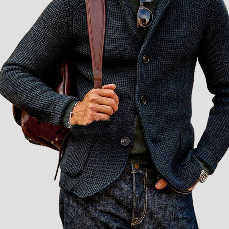 Oliver | Strikket Blazer Cardigan med Lommer