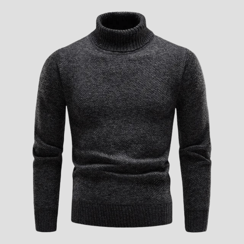 Lukas | Klassisk strikket rullekravesweater