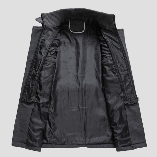 Daniel | Retro uldfrakke med dobbelt krave