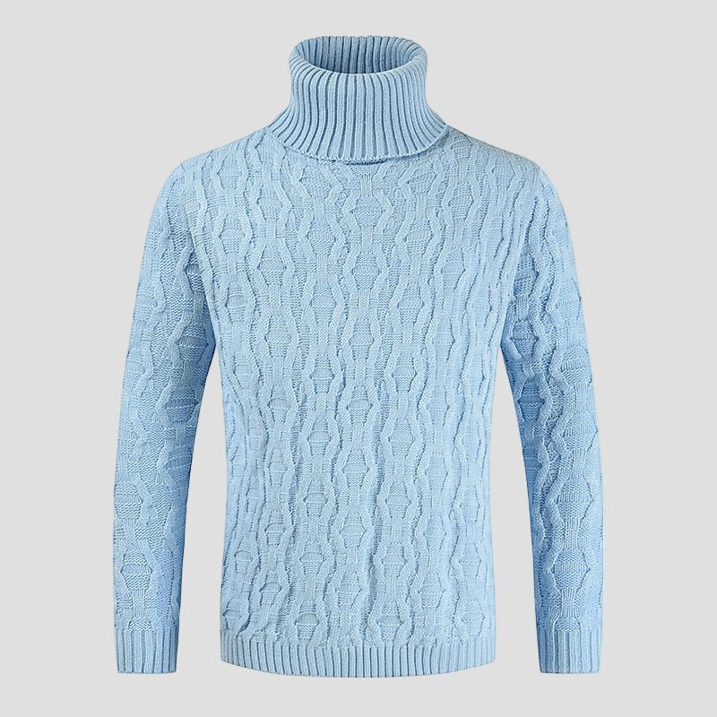 Jakob | Kraftig kabelstrik rullekravesweater