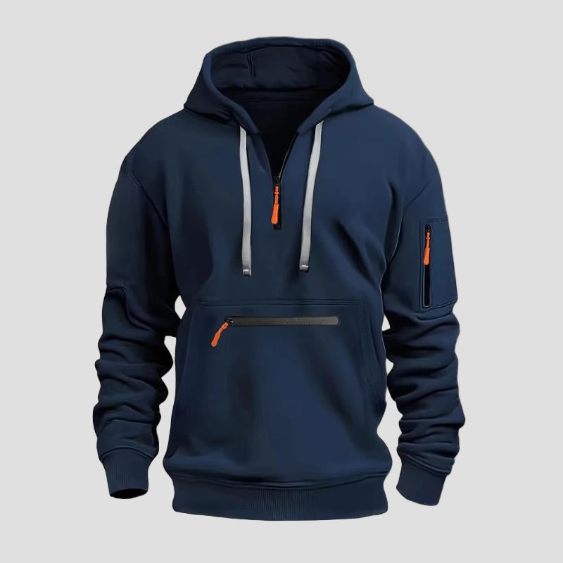 Elias | Casual Sports Hoodie med Flere Lommer