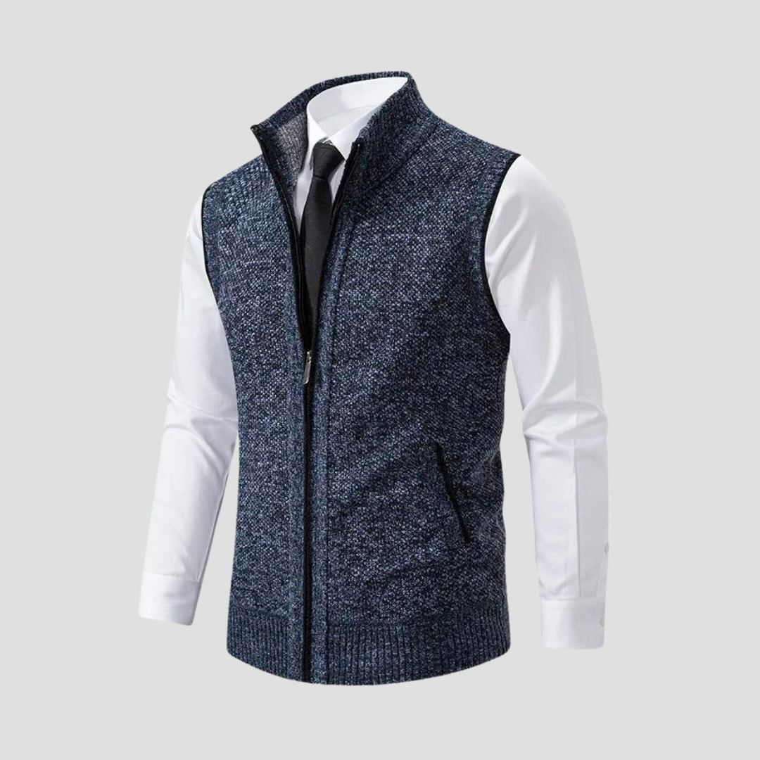 Christian | Strikket Zip Gilet
