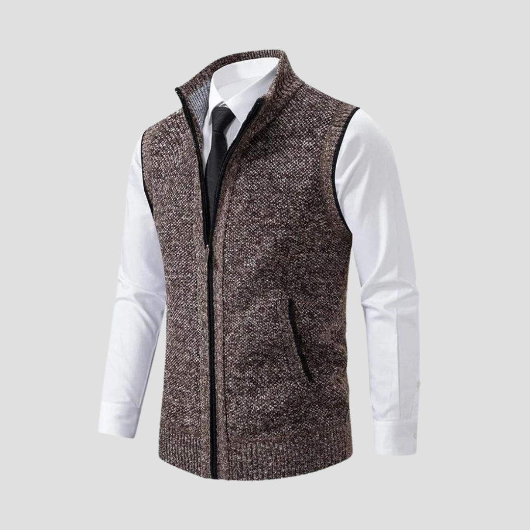 Christian | Strikket Zip Gilet