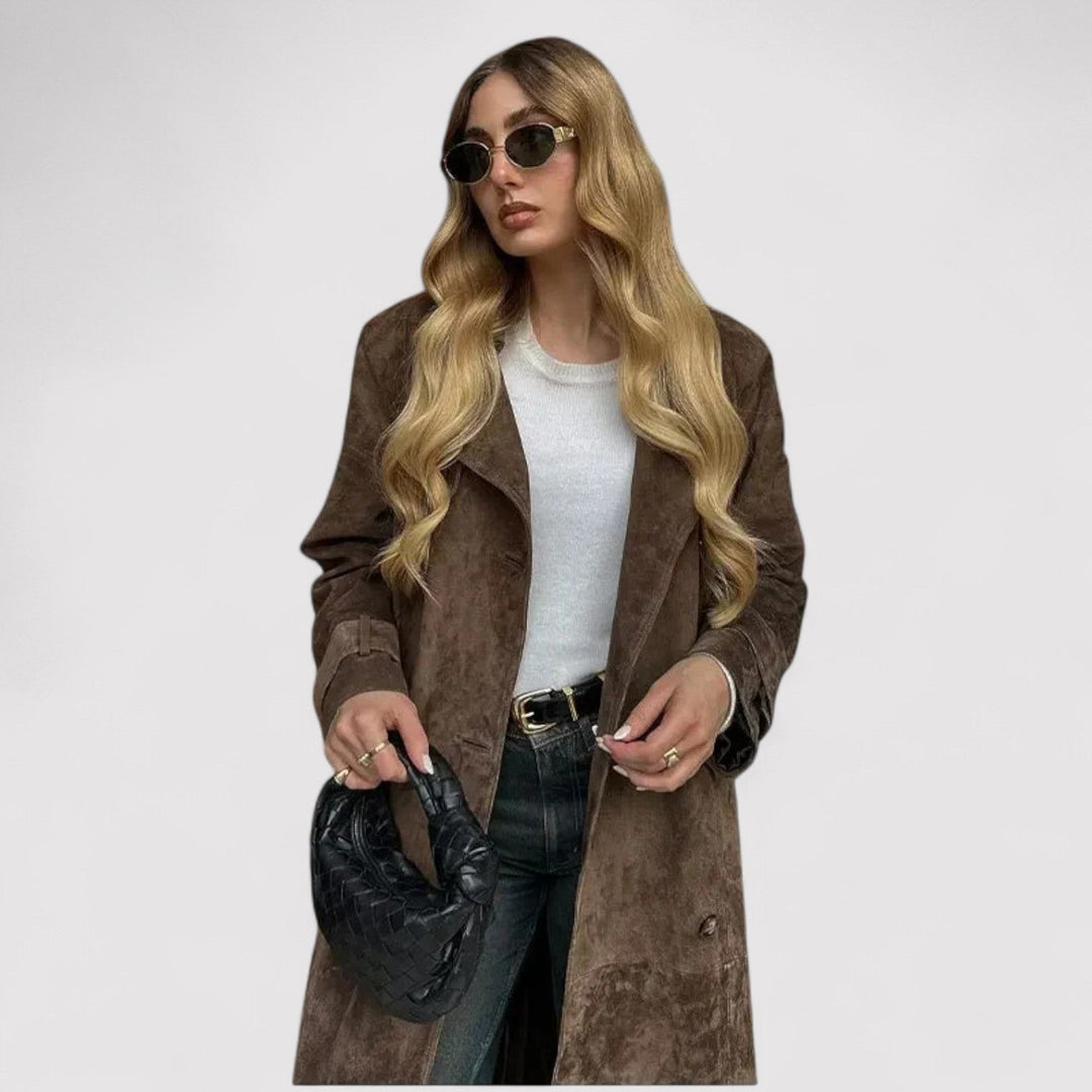 Freja | Retro Trenchcoat til Kvinder