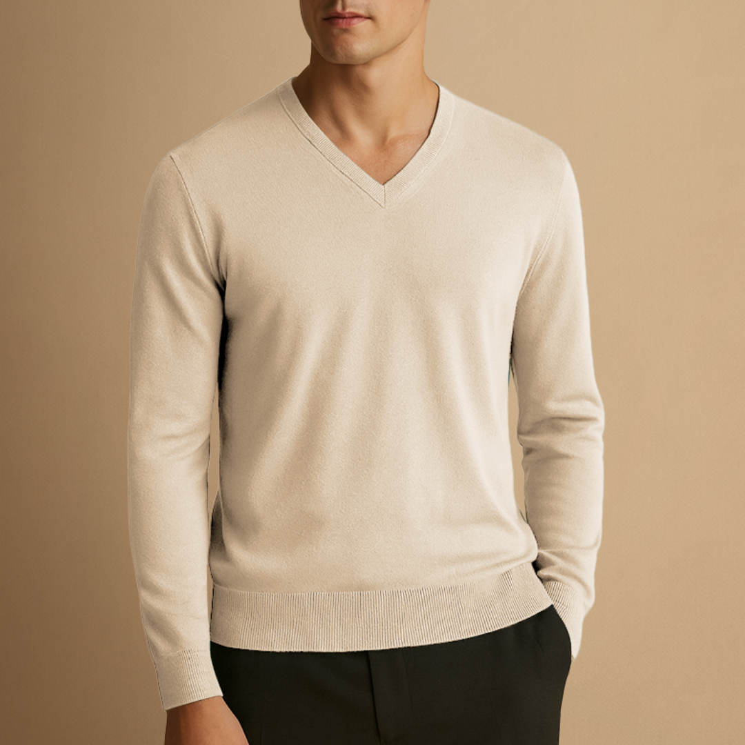 Børge | Klassisk V-Hals Jumper