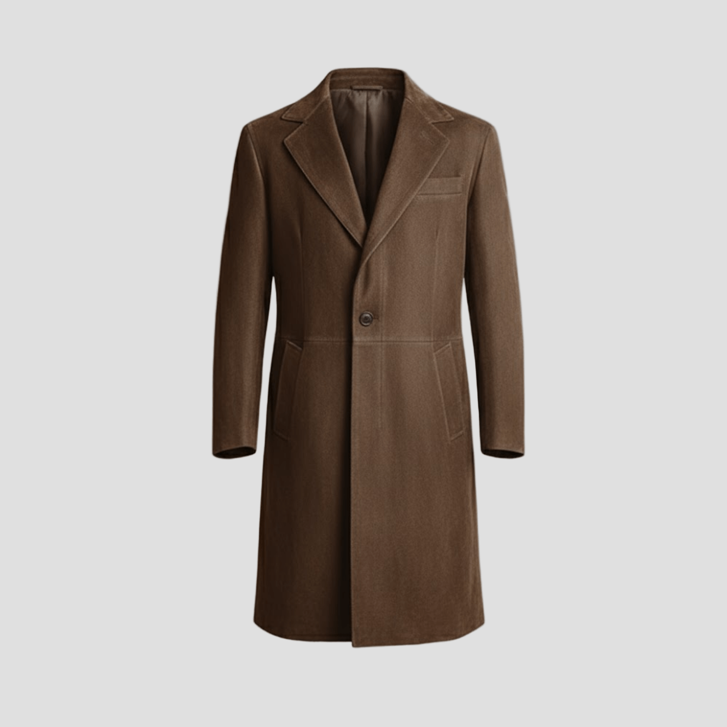 Anders | Vintage ruskind mellemlang frakke